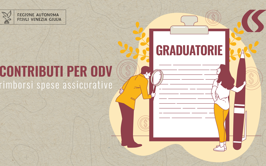 Contributi rimborsi spese assicurative ODV 2026 – On line le graduatorie